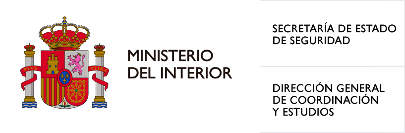 Logo Ministerio del Interior, Secretaría de Estado de Seguridad y Dirección General de Coordinación y Estudios